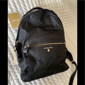 Michael Kors backpack, NWT. Black cloth.